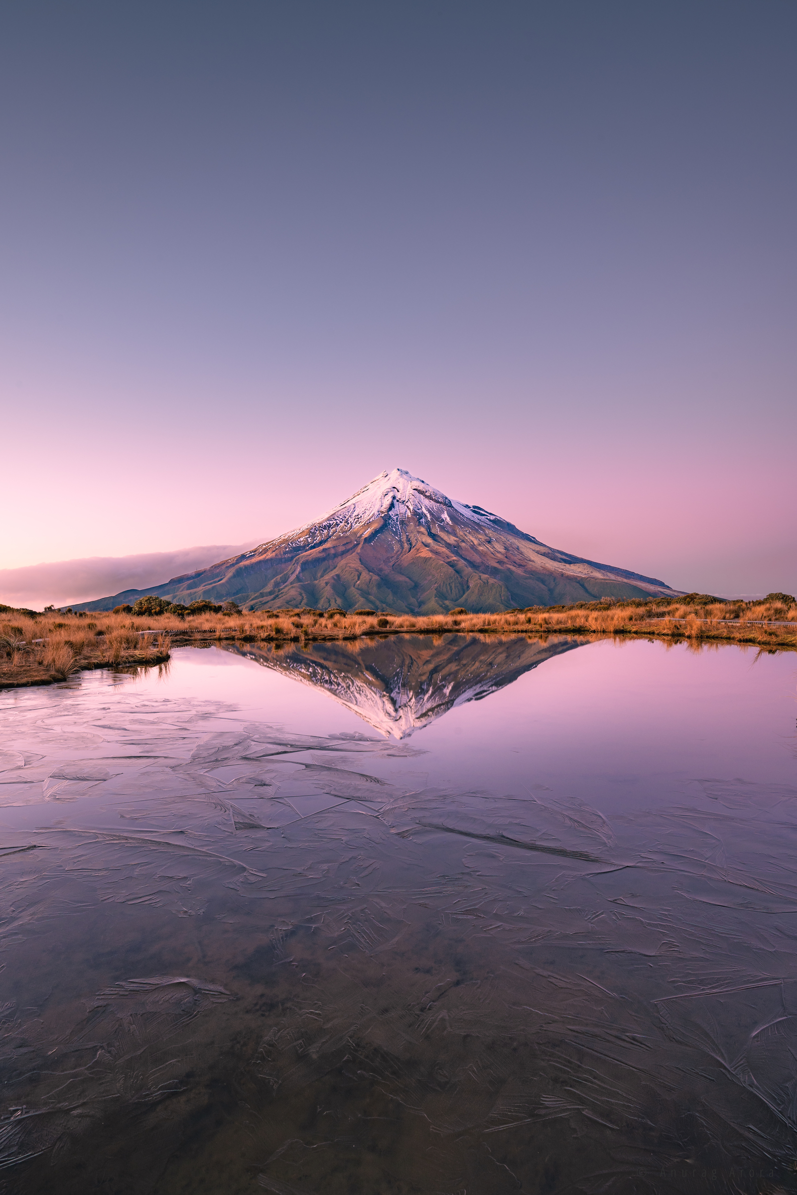 Mount Taranaki at Sunrise, New Zealand
