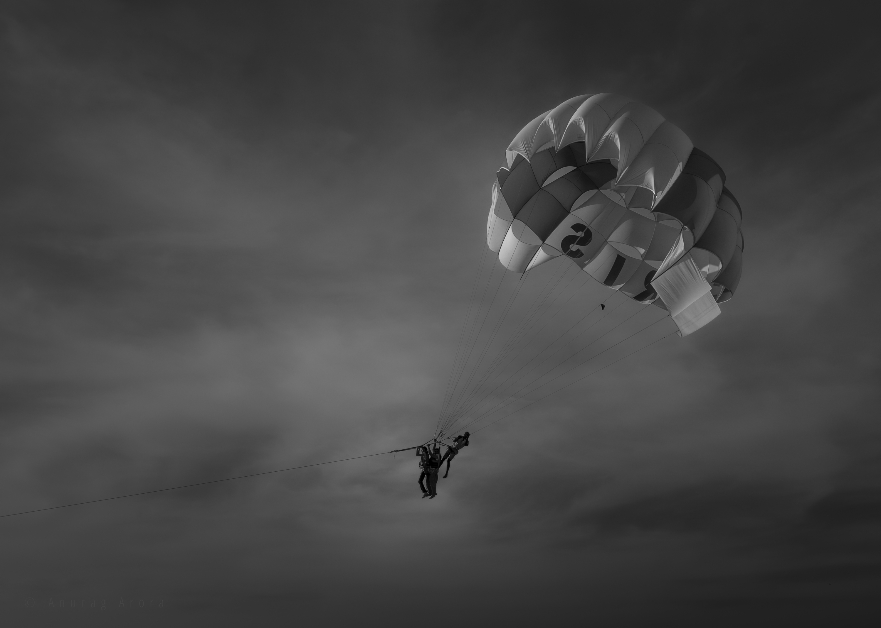 Parasailing in Goa, India
